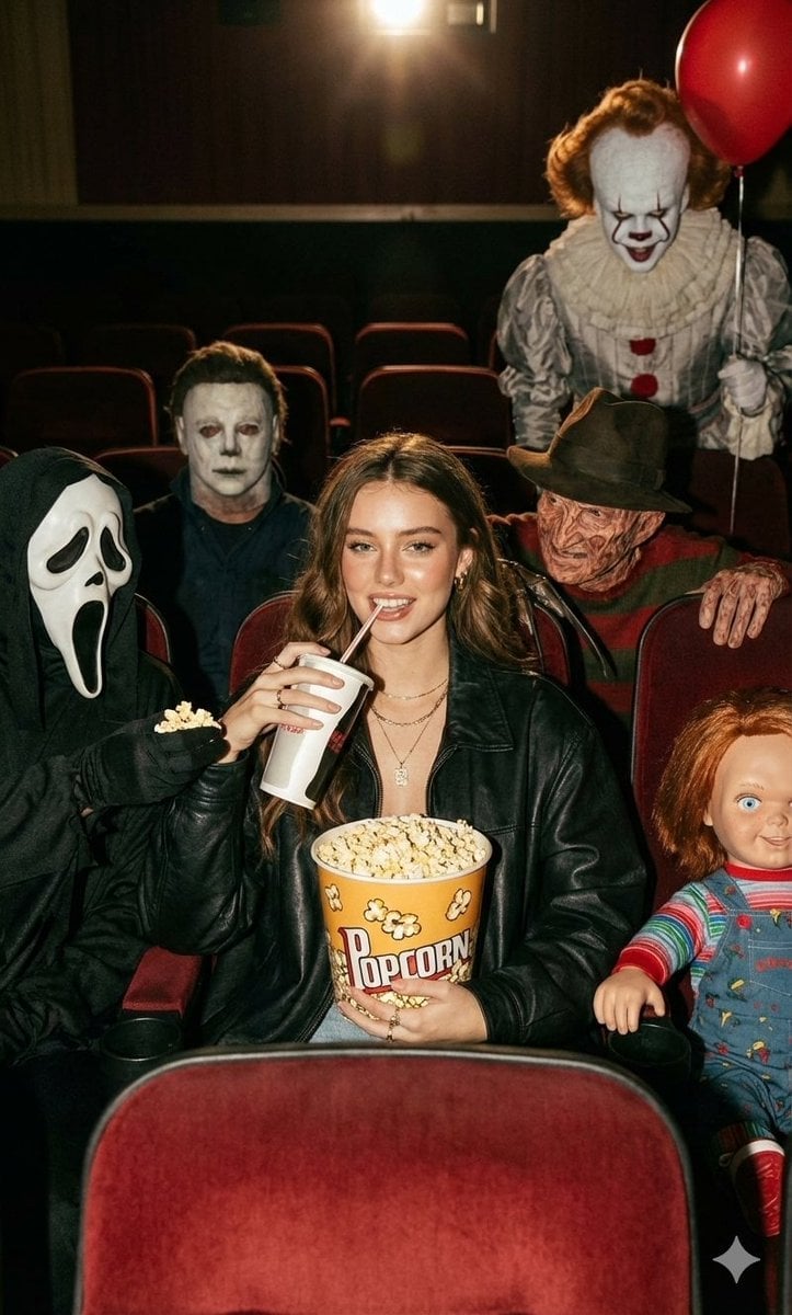 Halloween Horror Movie Theater Prompt