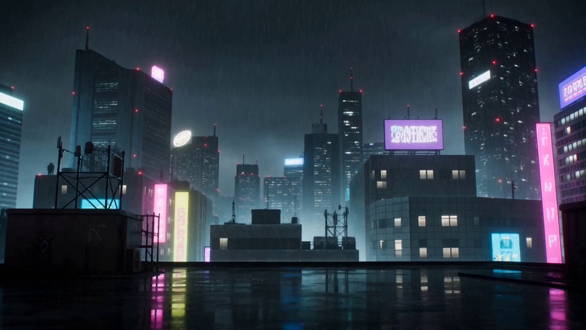 Cyberpunk Anime Duel Action