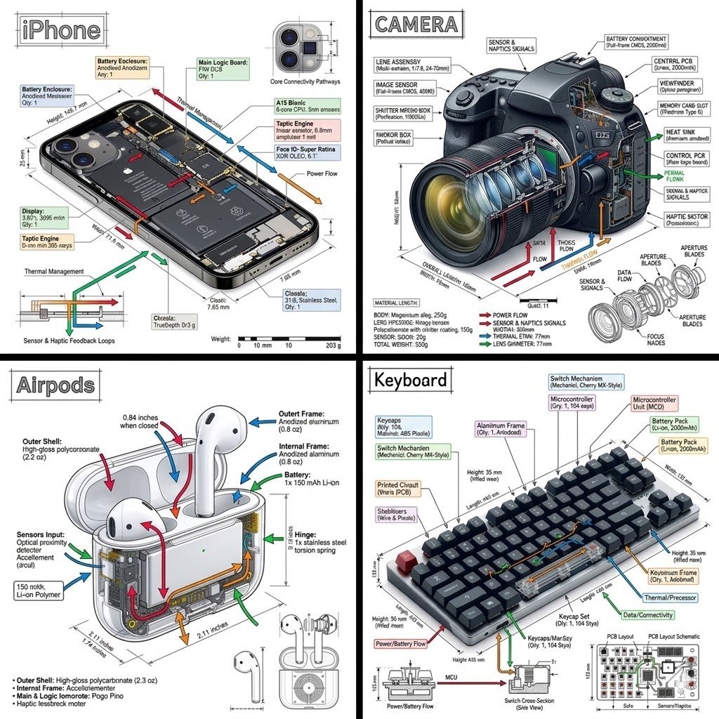 Engineering Product Infographic Design
