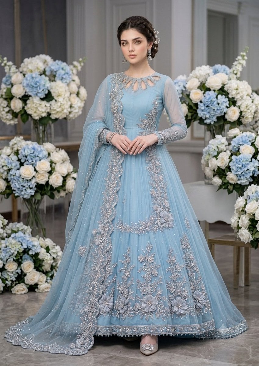 Pakistani Maxi Gown Fashion — AI image template example