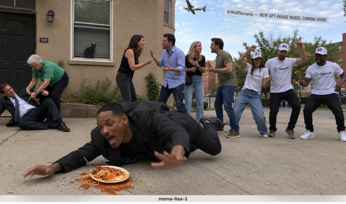 Complex Multi-Action Street Photography — AI image template example