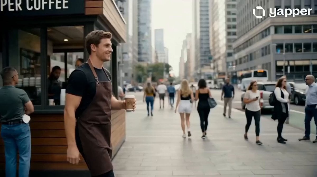 Barista Cinematic Commercial Video Prompt