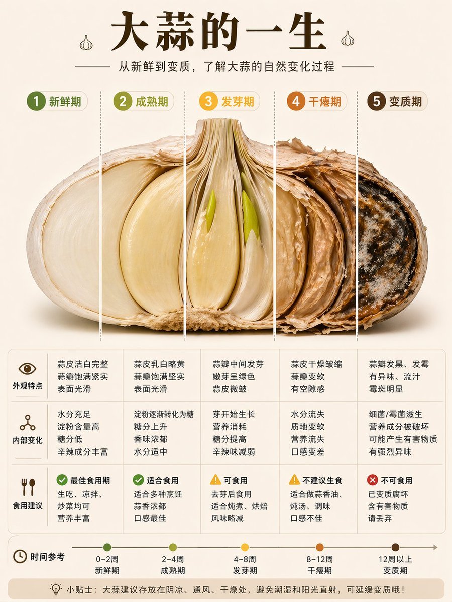 Garlic Life Cycle Infographic