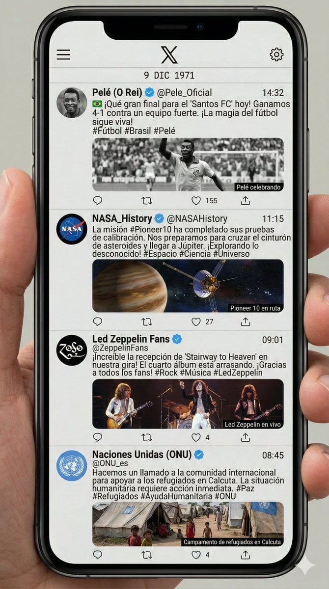 Historical Social Media Feed Generation