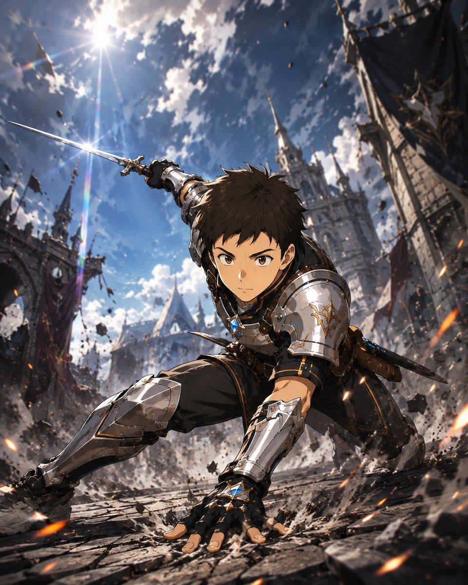 Character Pose and Background Composition Prompt — AI image template example