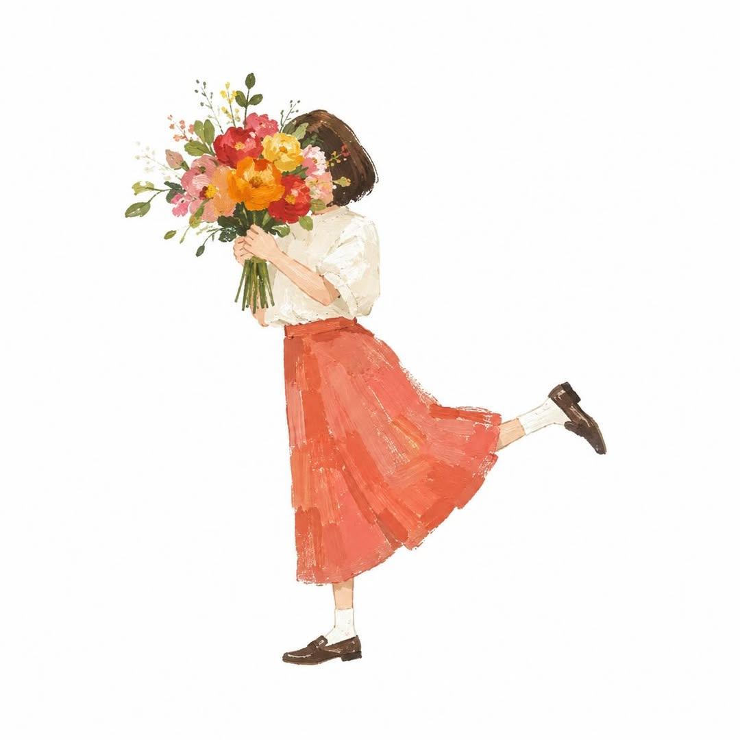Gouache Style Playful Illustration — AI image template example