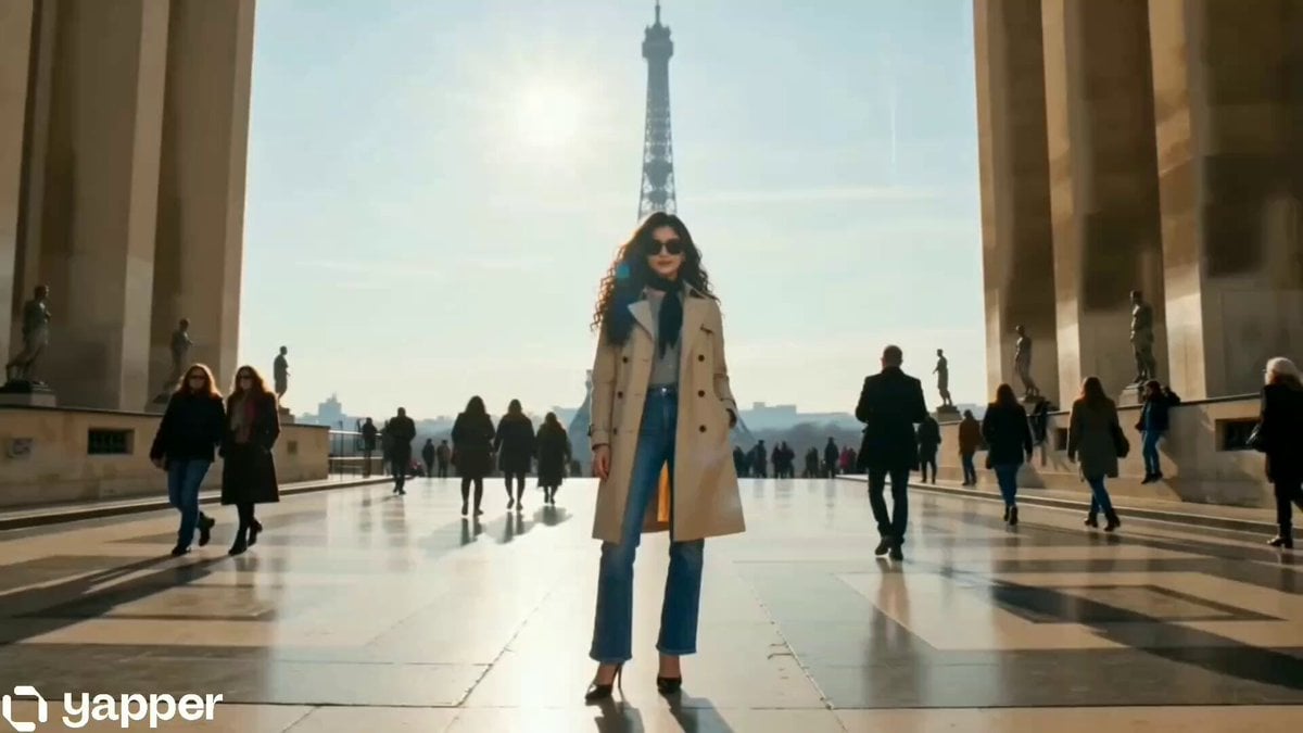 Cinematic Fashion Travel Orbit Shot