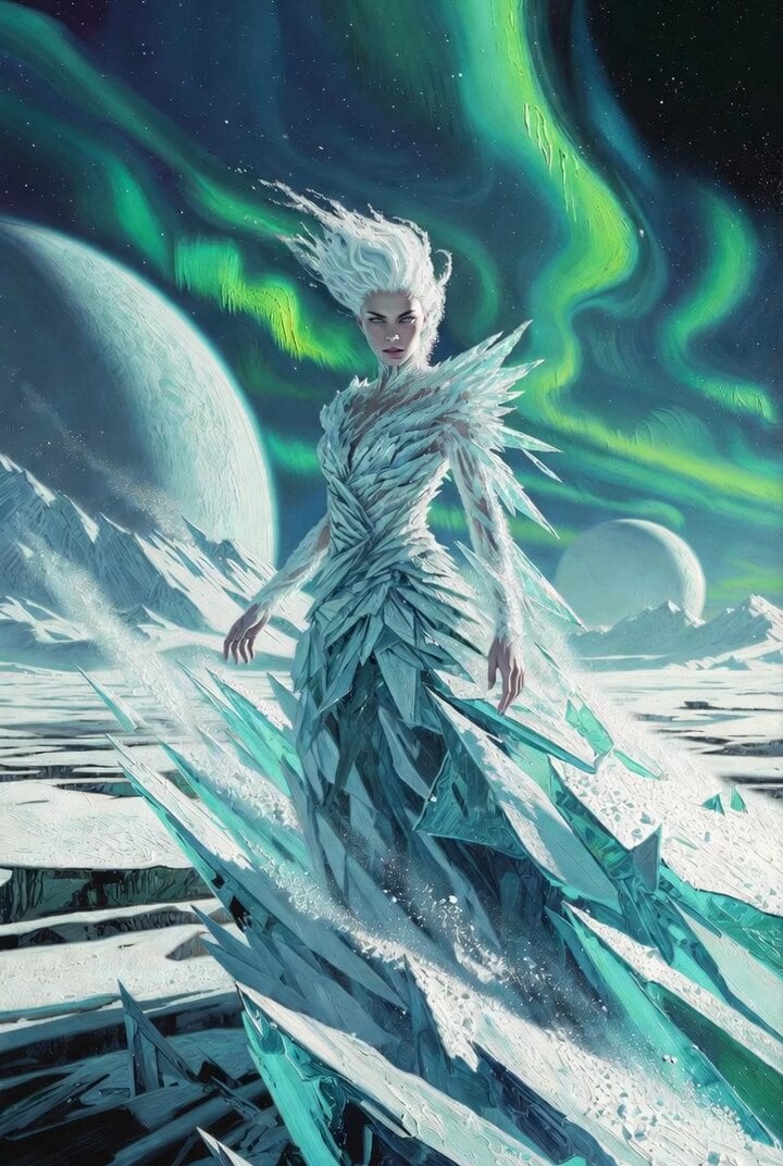 Ice Queen Oil Painting