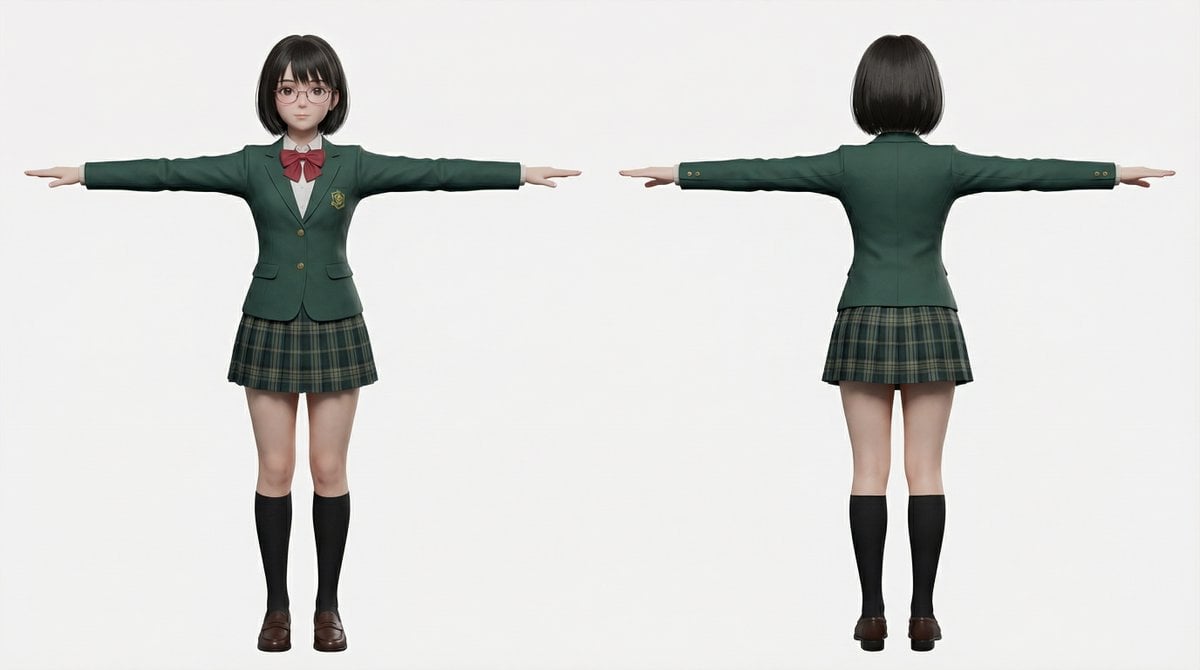 2D to 3D to VRM to Illustration Workflow