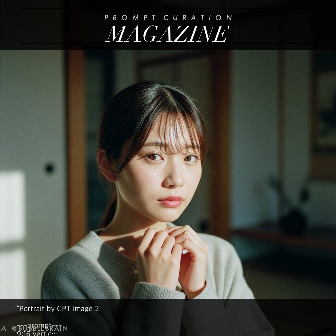 Japanese Fuji film style portrait