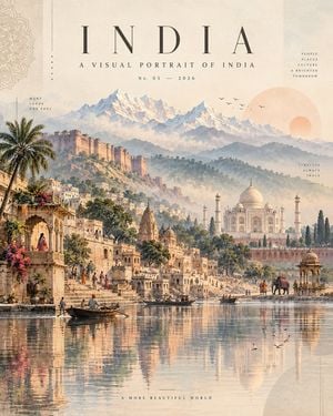 Elegant India Travel Poster