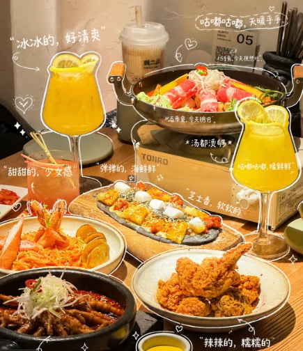 Annotated Chinese BBQ Food Poster