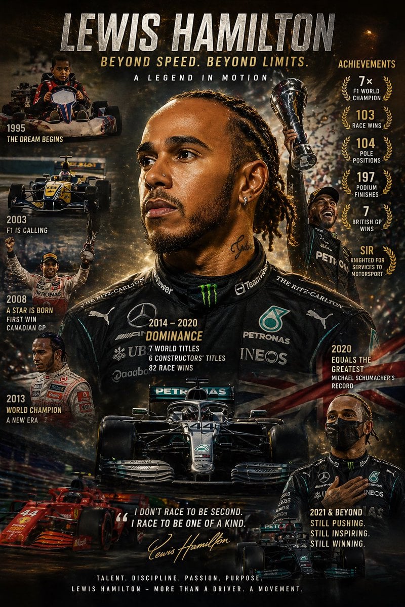 Cinematic Racing Legend Poster