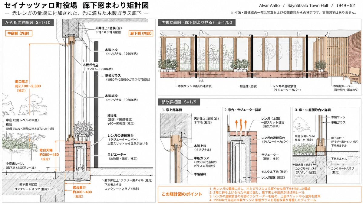 Japanese Corridor Window Detail Sheet reference image 1