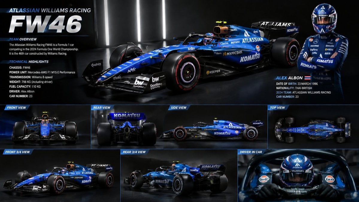 F1 Car Technical Design Sheet