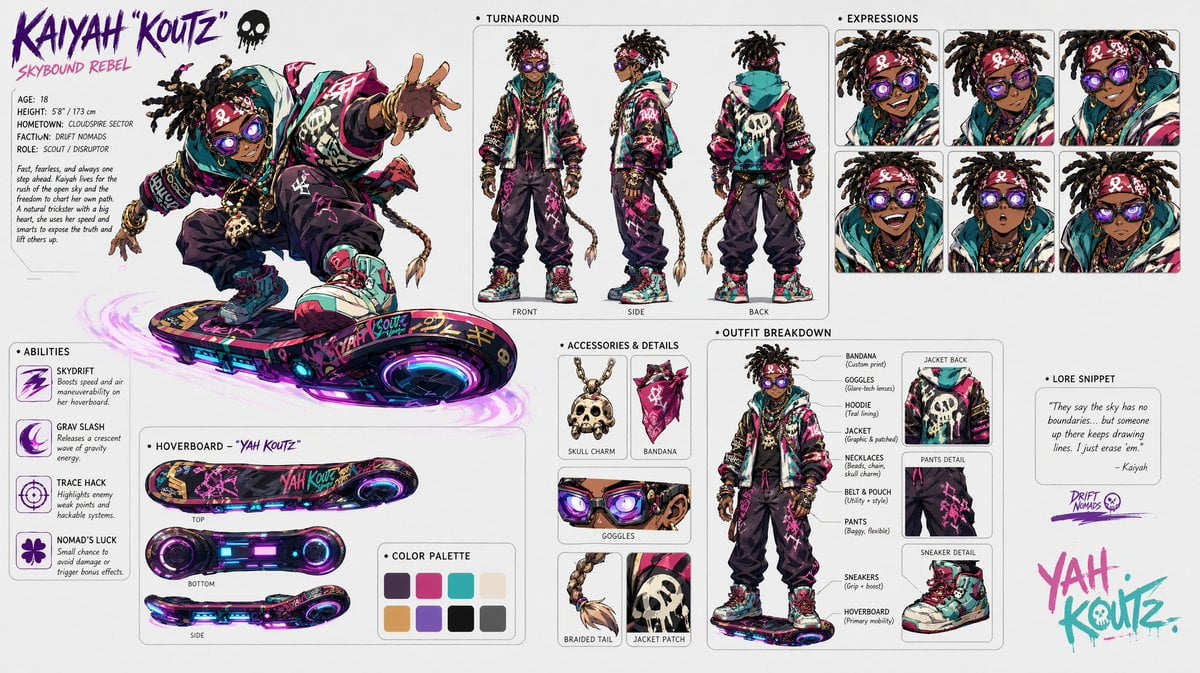 Character design refinement reference image 1