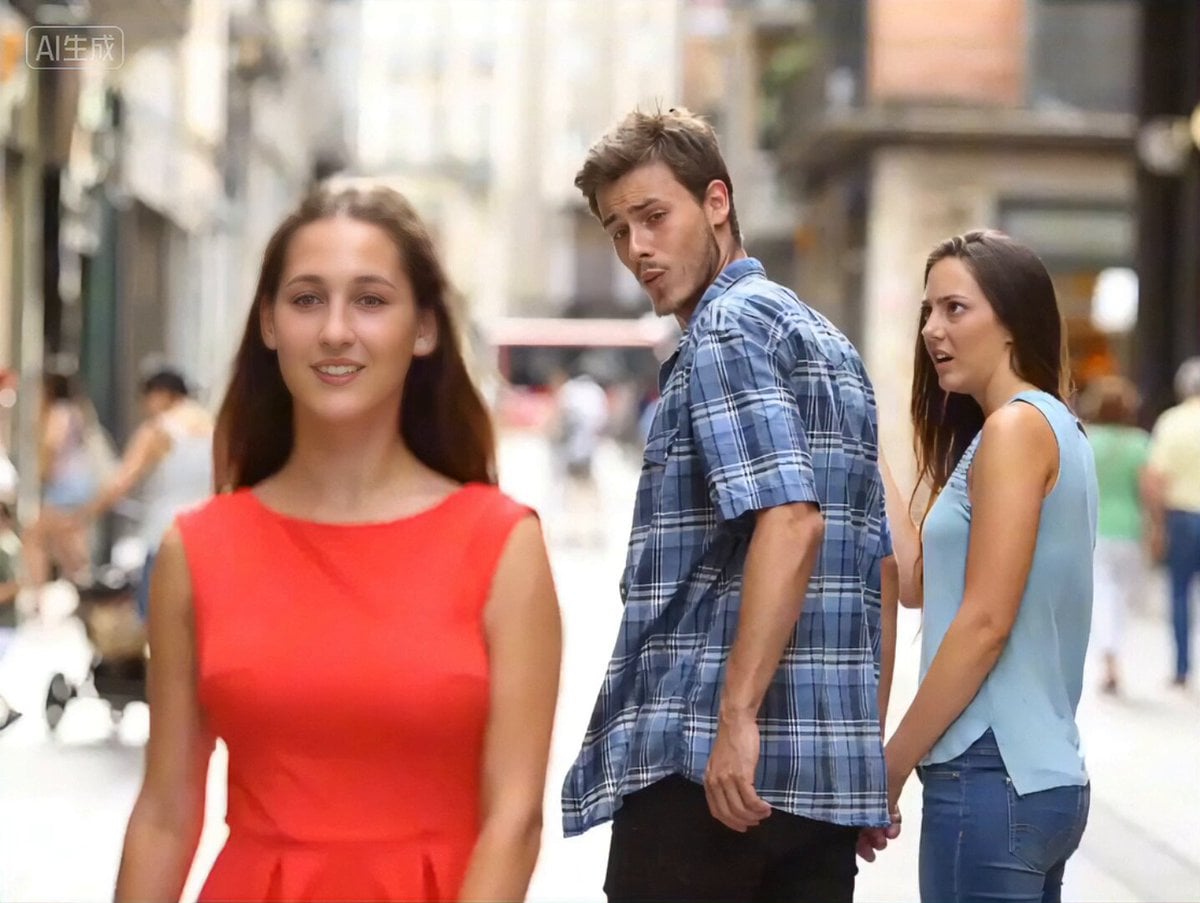 Bollywood Dance Distracted Boyfriend Meme Prompt