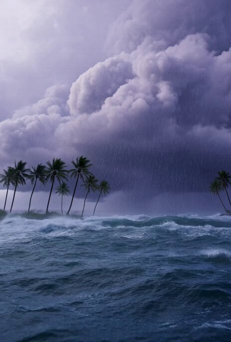 Vast, turbulent sky with lightning