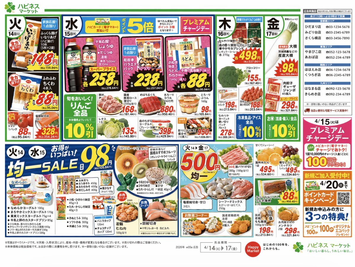 Japanese Supermarket Promotional Flyer