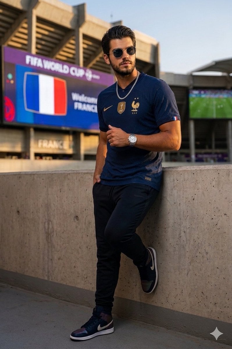France World Cup Fashion Portrait