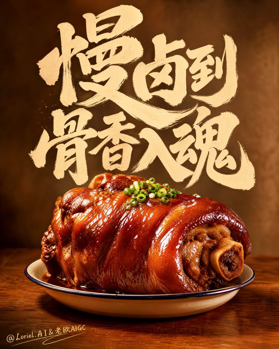 Gourmet Braised Pork Advertising Poster