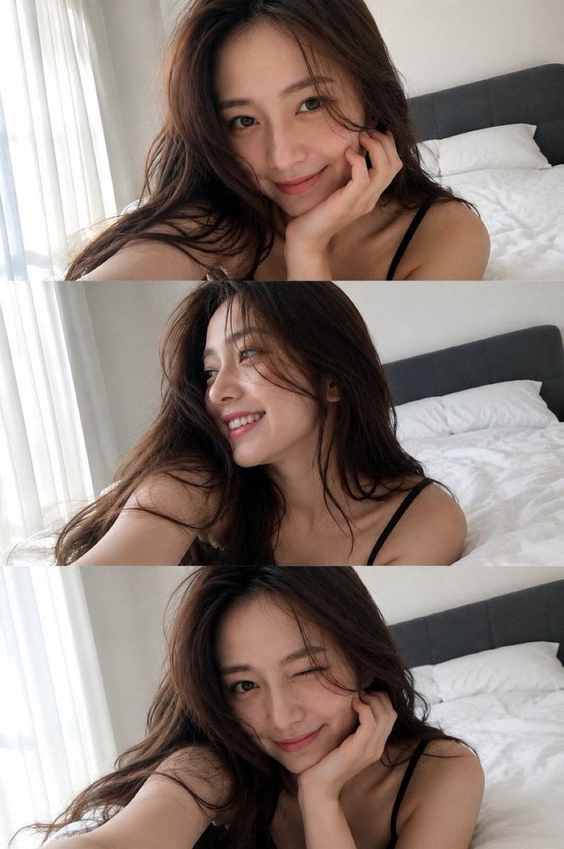 Triple Frame Fashion Portrait