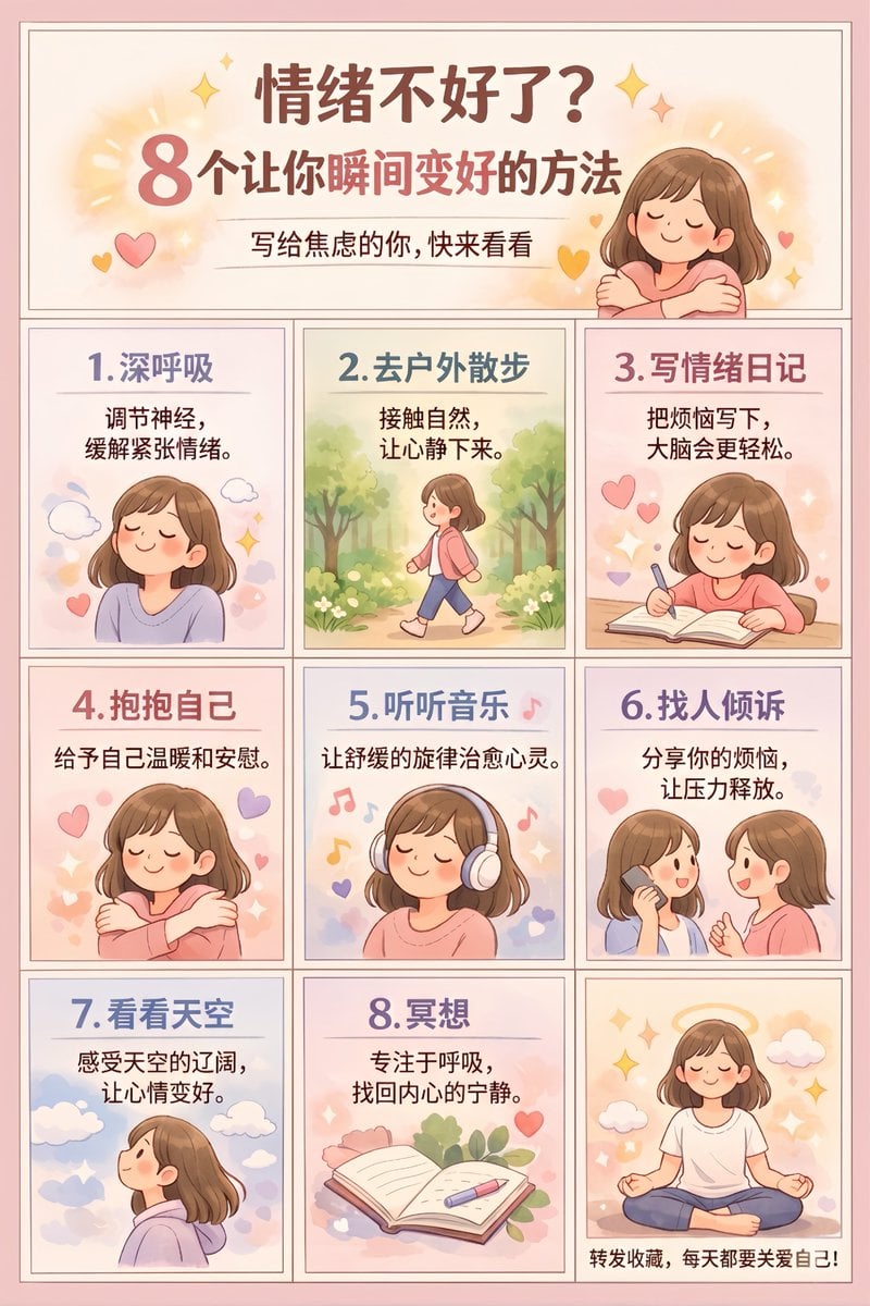 Panel Self-Care Infographic Grid