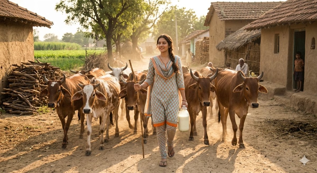 Rustic Rural India Portrait
