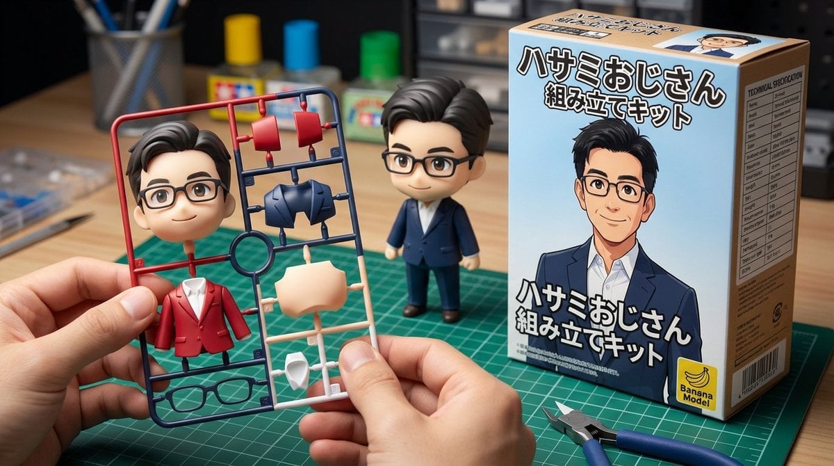 Scissor Man Figure Generation (Plastic Model and Flocked)