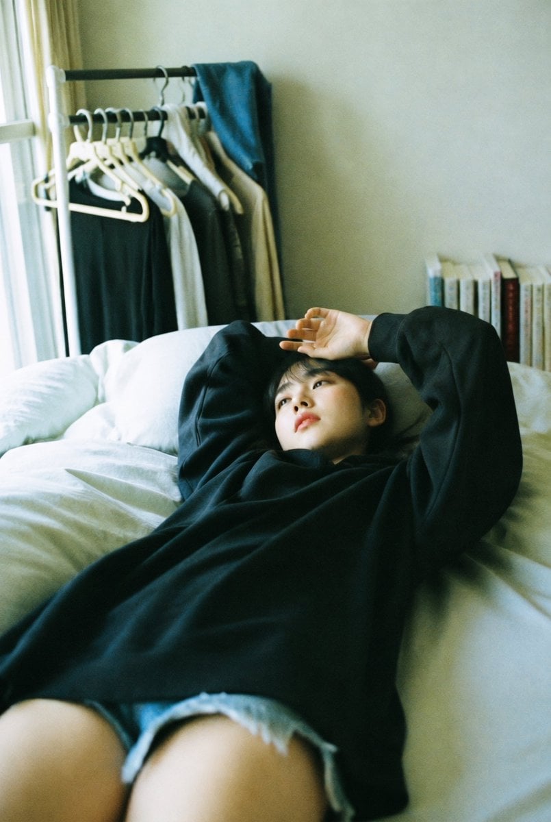 Candid Bedroom Lounge Photo