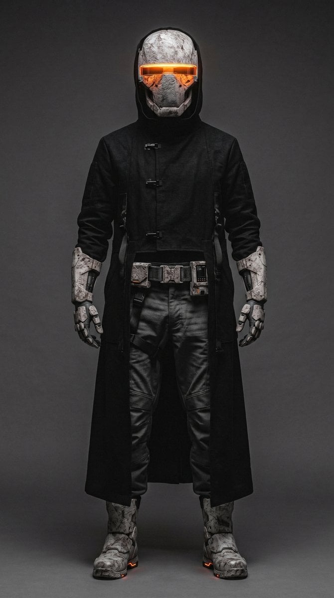 Brutalist Sci-Fi Operative