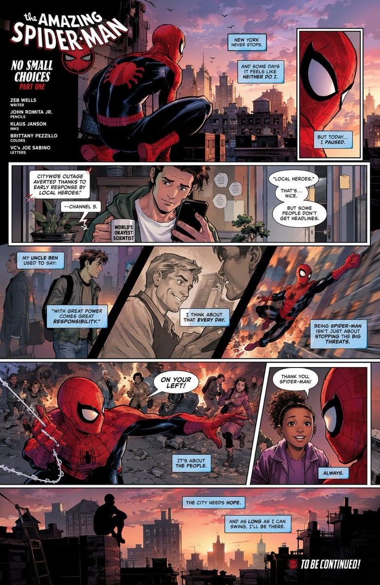 Full-Page Superhero Comic Layout reference image 1