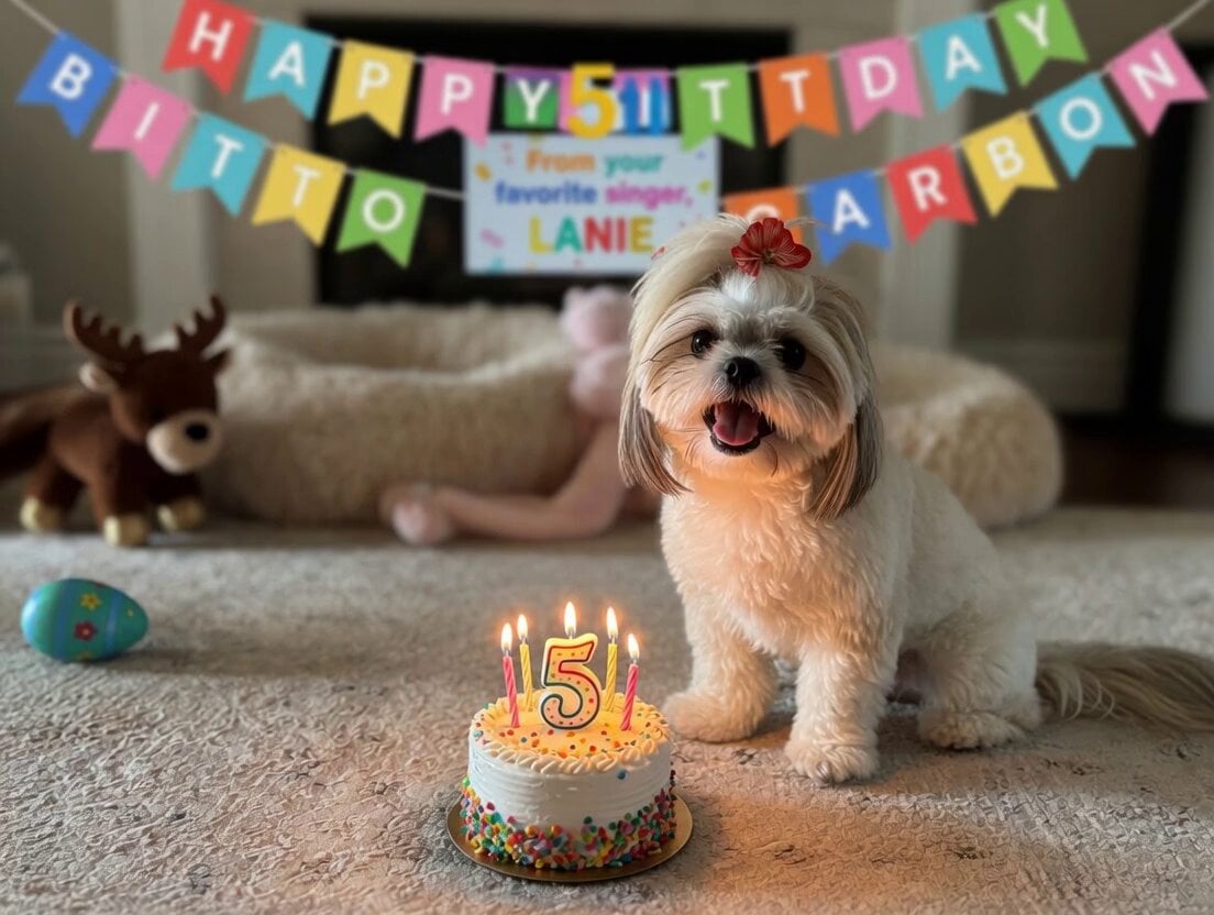 Singing Dog Birthday Video