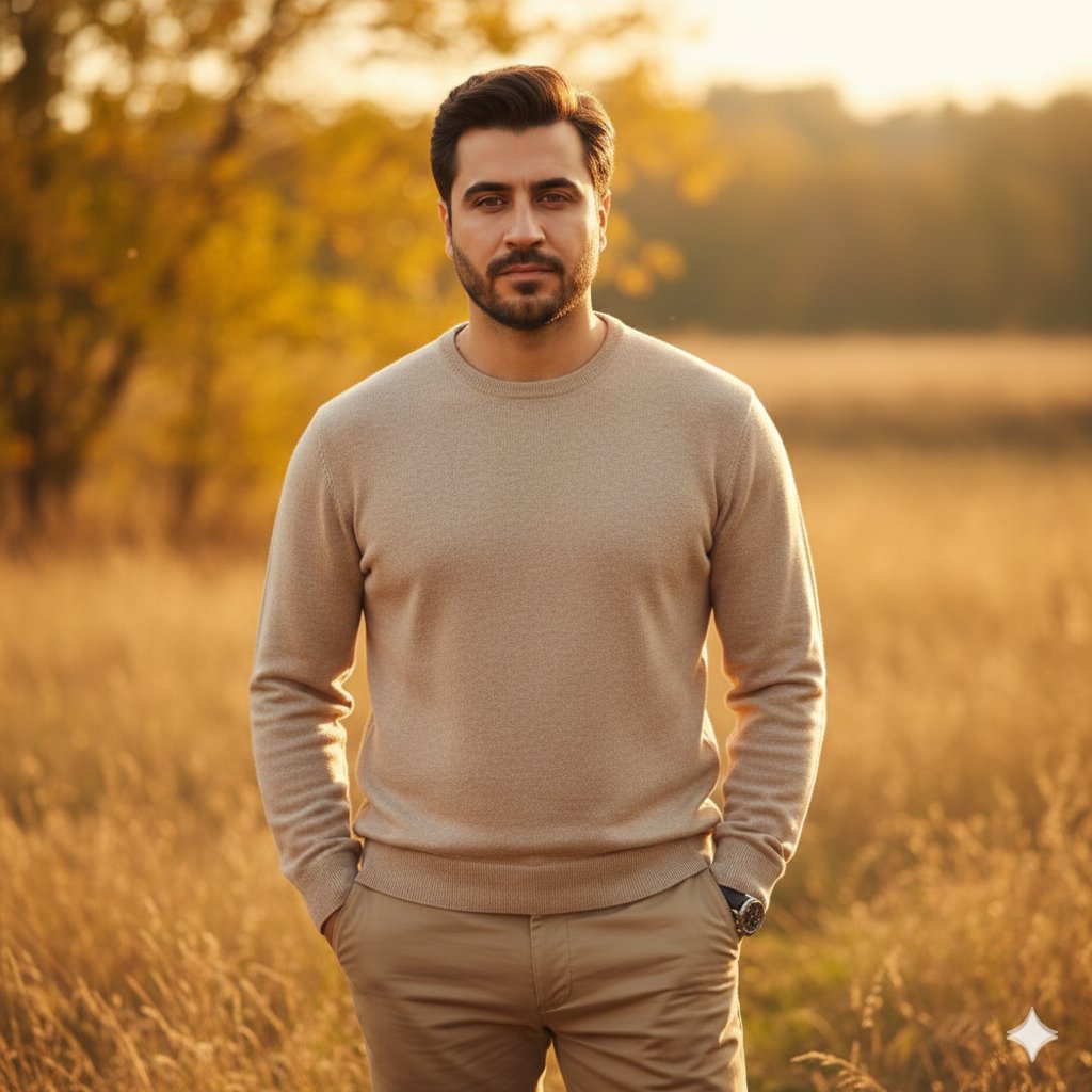 Golden Hour Fashion Portrait of a South Asian Man