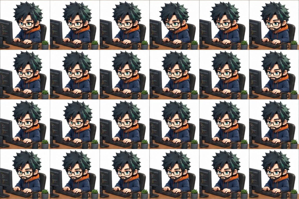 3D Chibi Sprite Sheet Generator