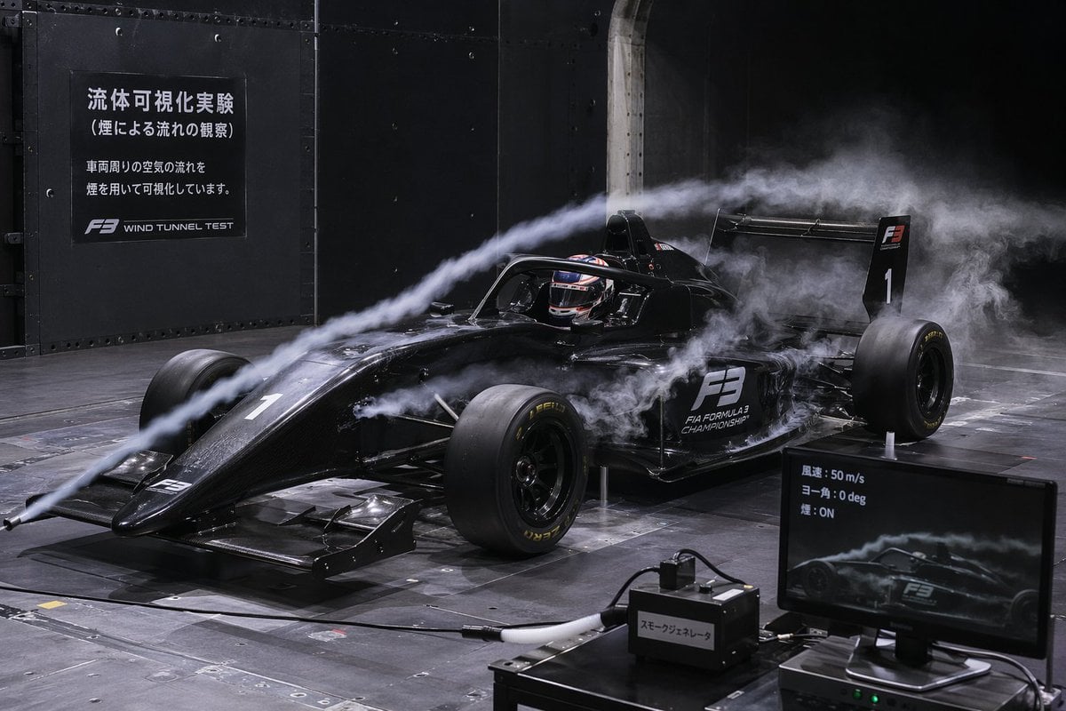 F3 Wind Tunnel Aerodynamic Test reference image 1