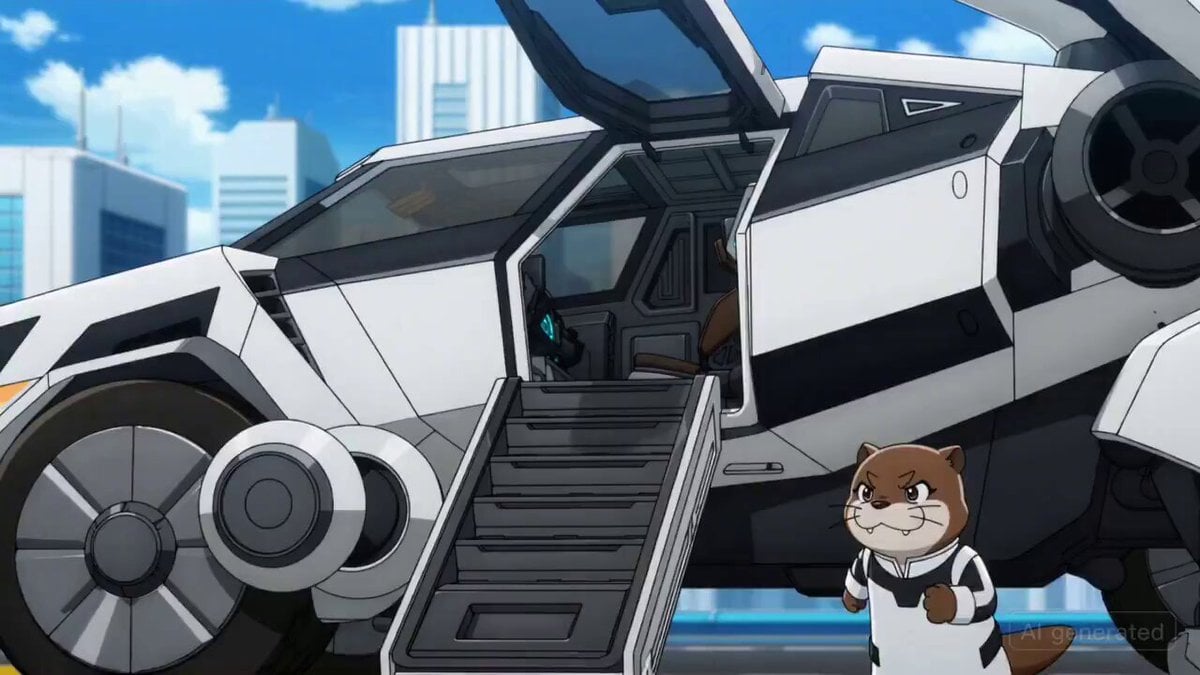 Otter Mech Pilot Anime Scene