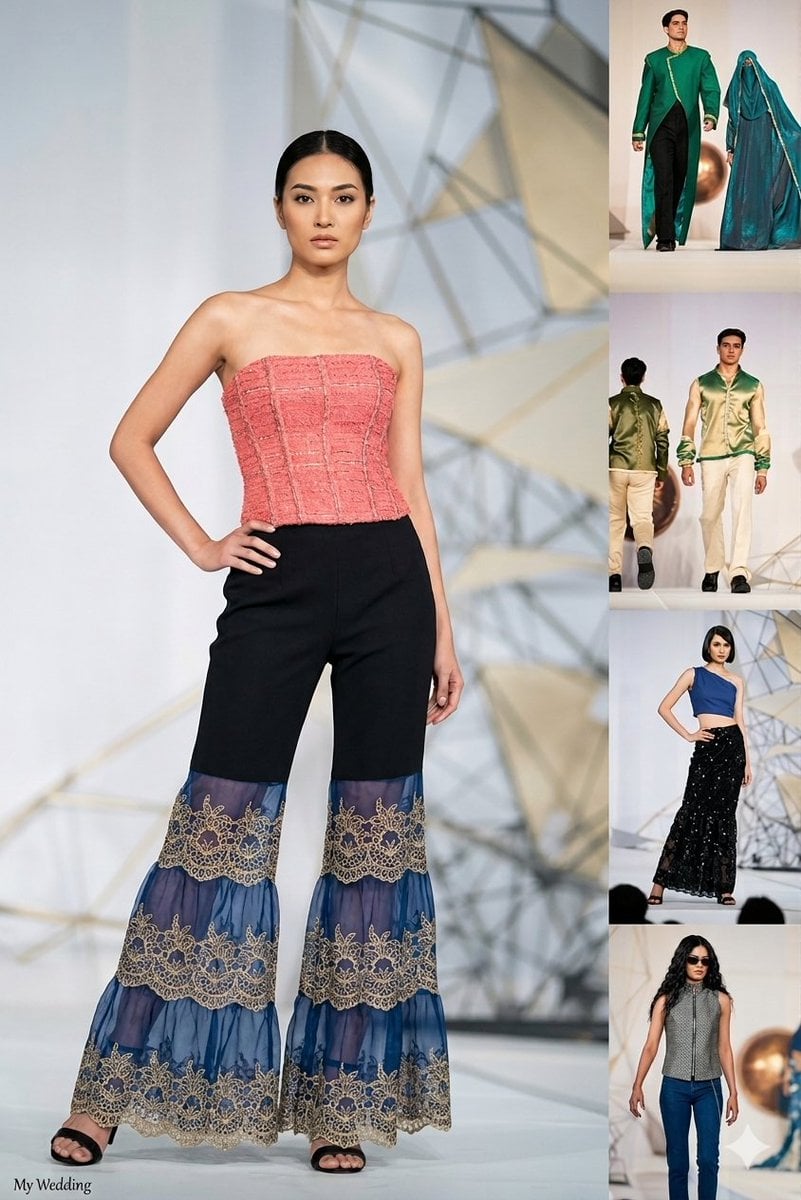 Modern Runway Fashion Montage — AI image template example