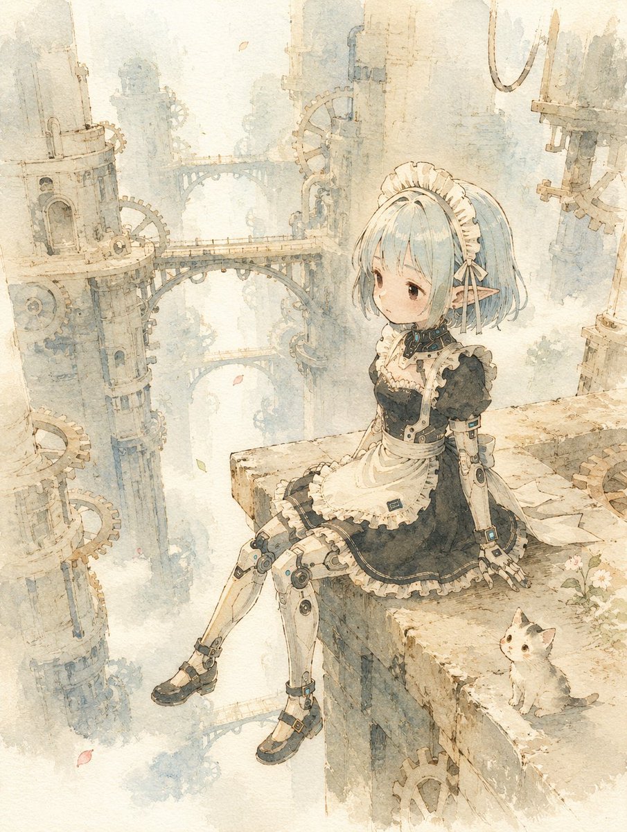 Nostalgic Japanese Children's Illustration Style — AI image template example