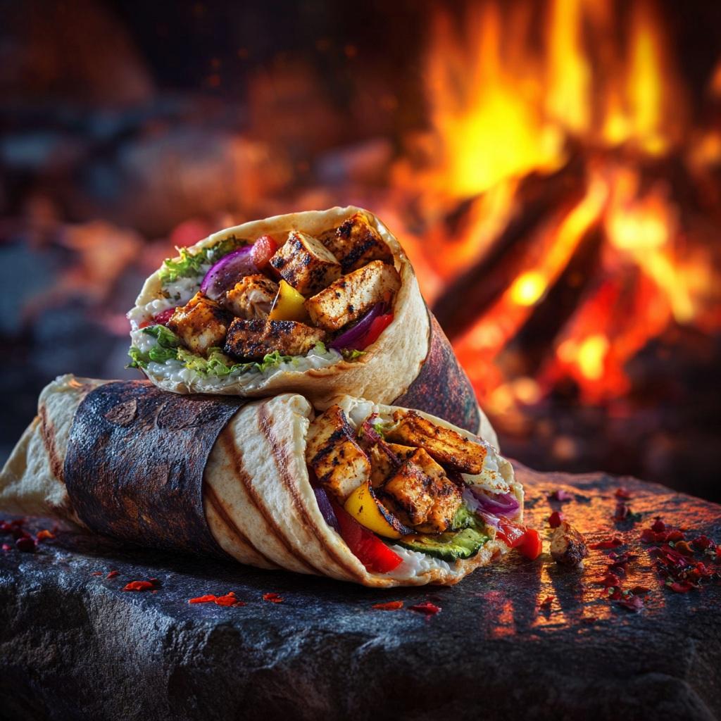 Cinematic Gourmet Grilled Food Photography Prompt
