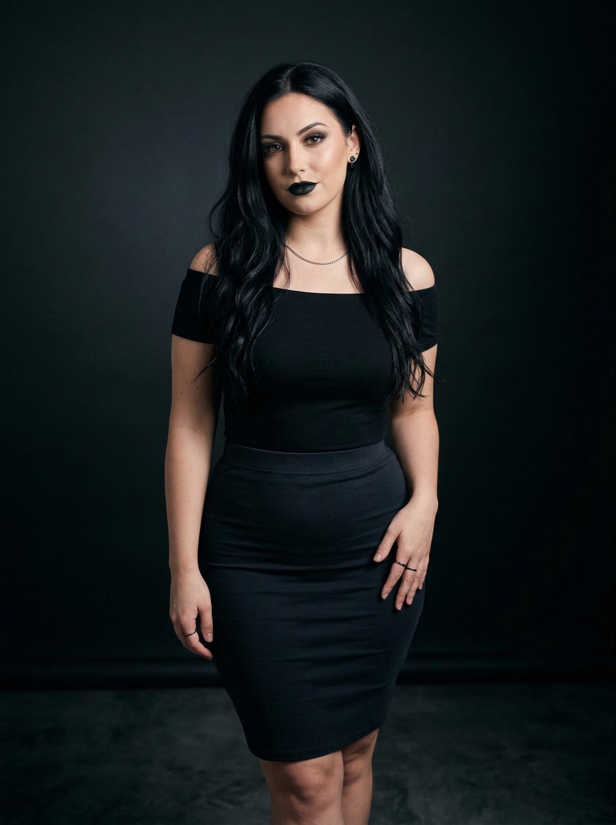 Black on Black Sultry Portrait