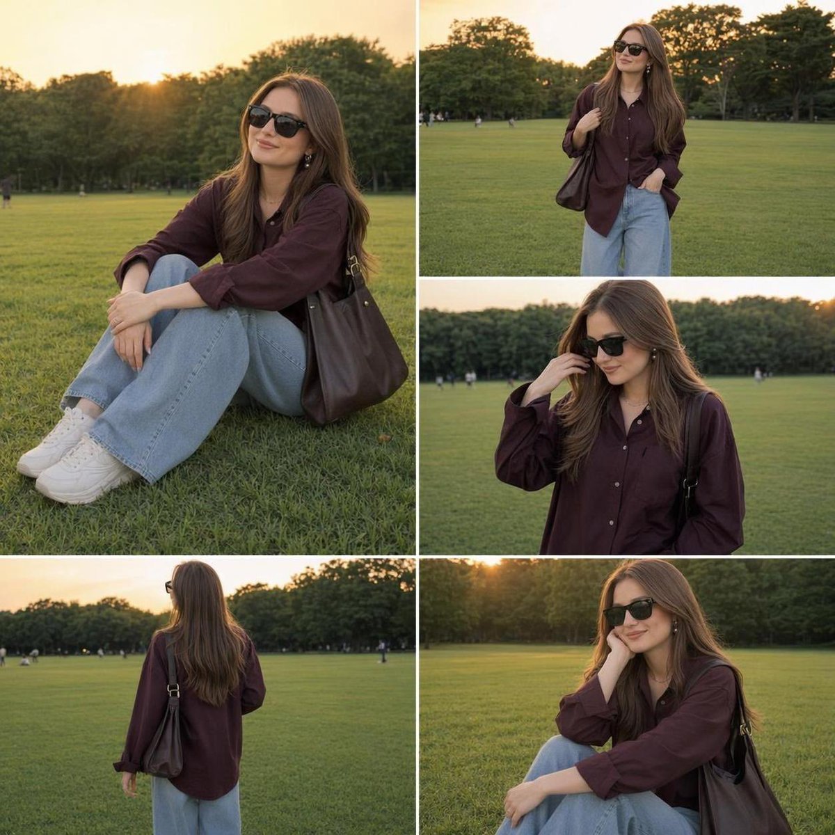 Lifestyle Fashion Park Collage — AI image template example