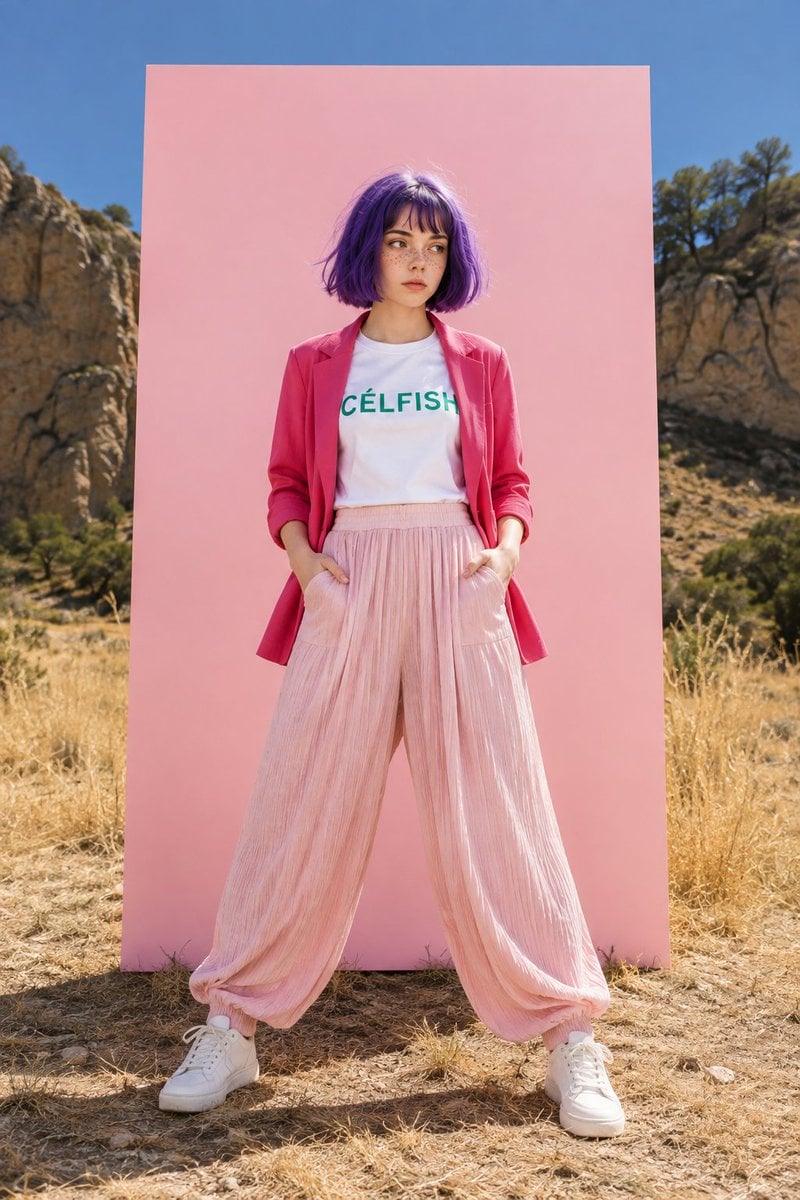 High-End Fashion Editorial Shoot — AI image template example