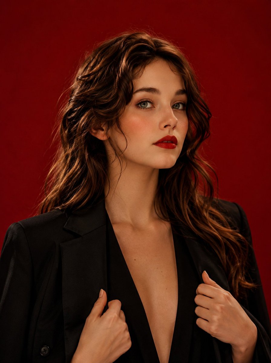 High Fashion Editorial Studio Portrait