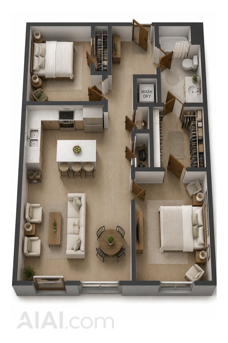 2D Floor Plan to 3D Home Render