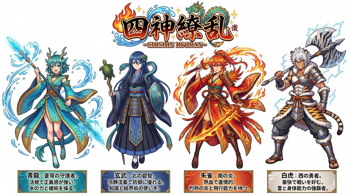 Four Divine Beasts (Shishin) Generation