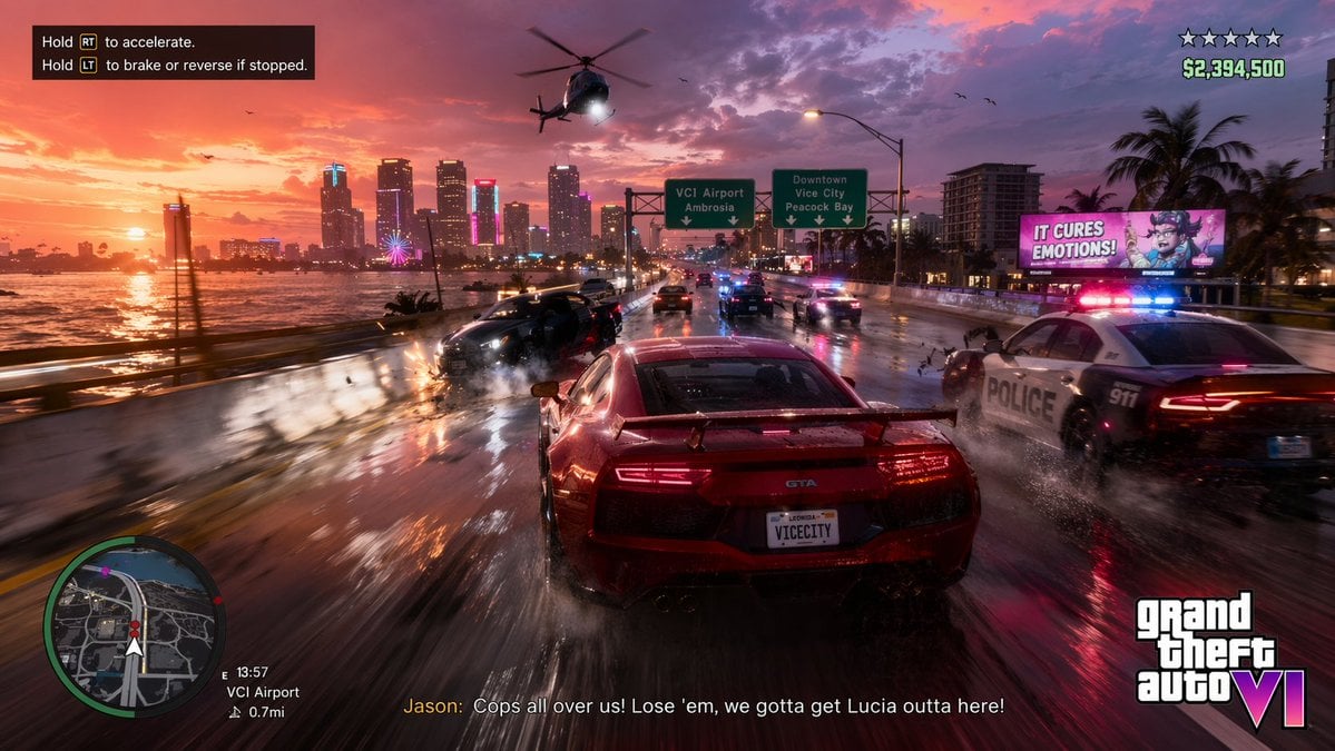 Open-World Action Game HUD Screenshot