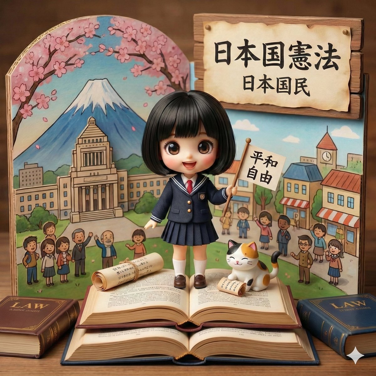 Generating Images from Song Titles: Japanese Constitution