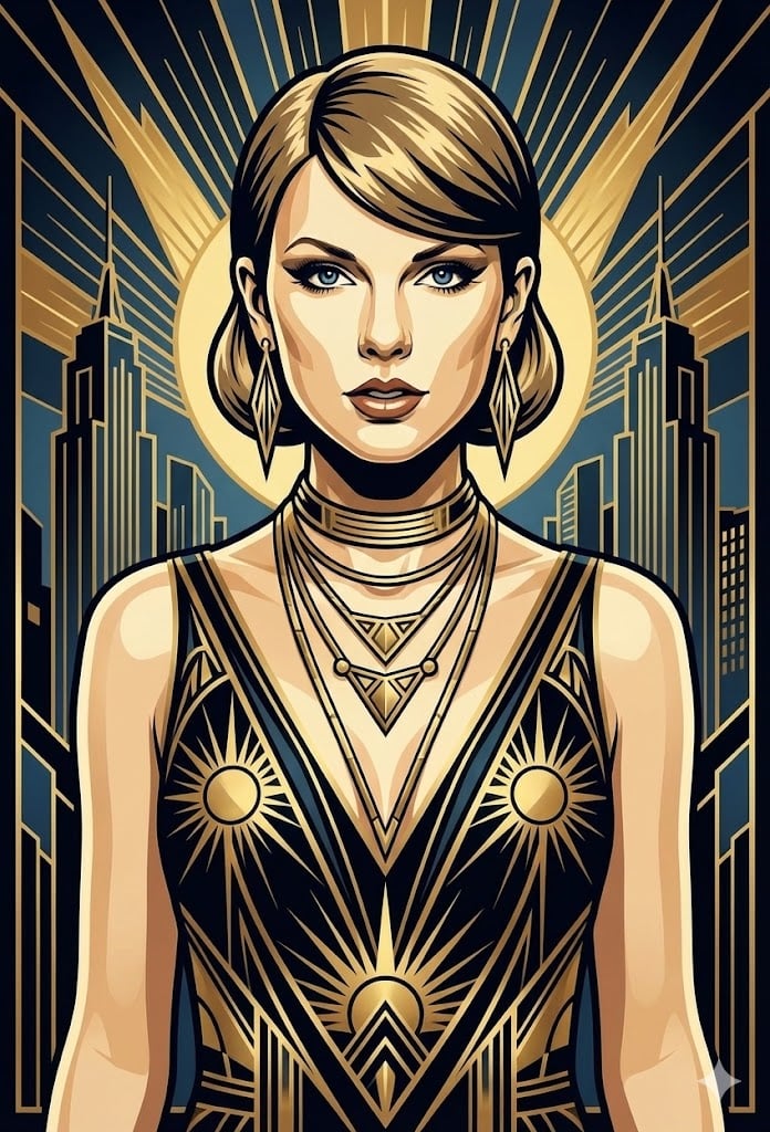 Art Deco Portrait Prompt (Identity Preserve)