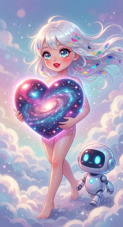 Anime Girl Cloud Walk